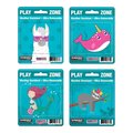 Sunburst Systems Decal Play Zone Teal 4-Pack PK 6078
